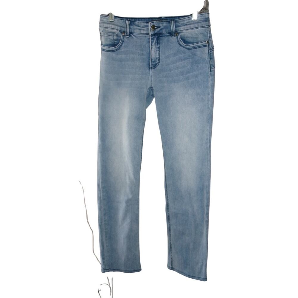 Chico's So Slimming So Lifting Jeans Women's 00 Light Wash Straight Leg